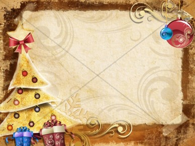 Christmas Tree and Ornaments Worship Background