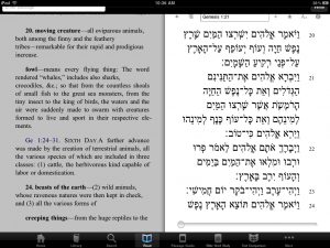 Busting out the Hebrew text plus a commentary with Logos for iPad