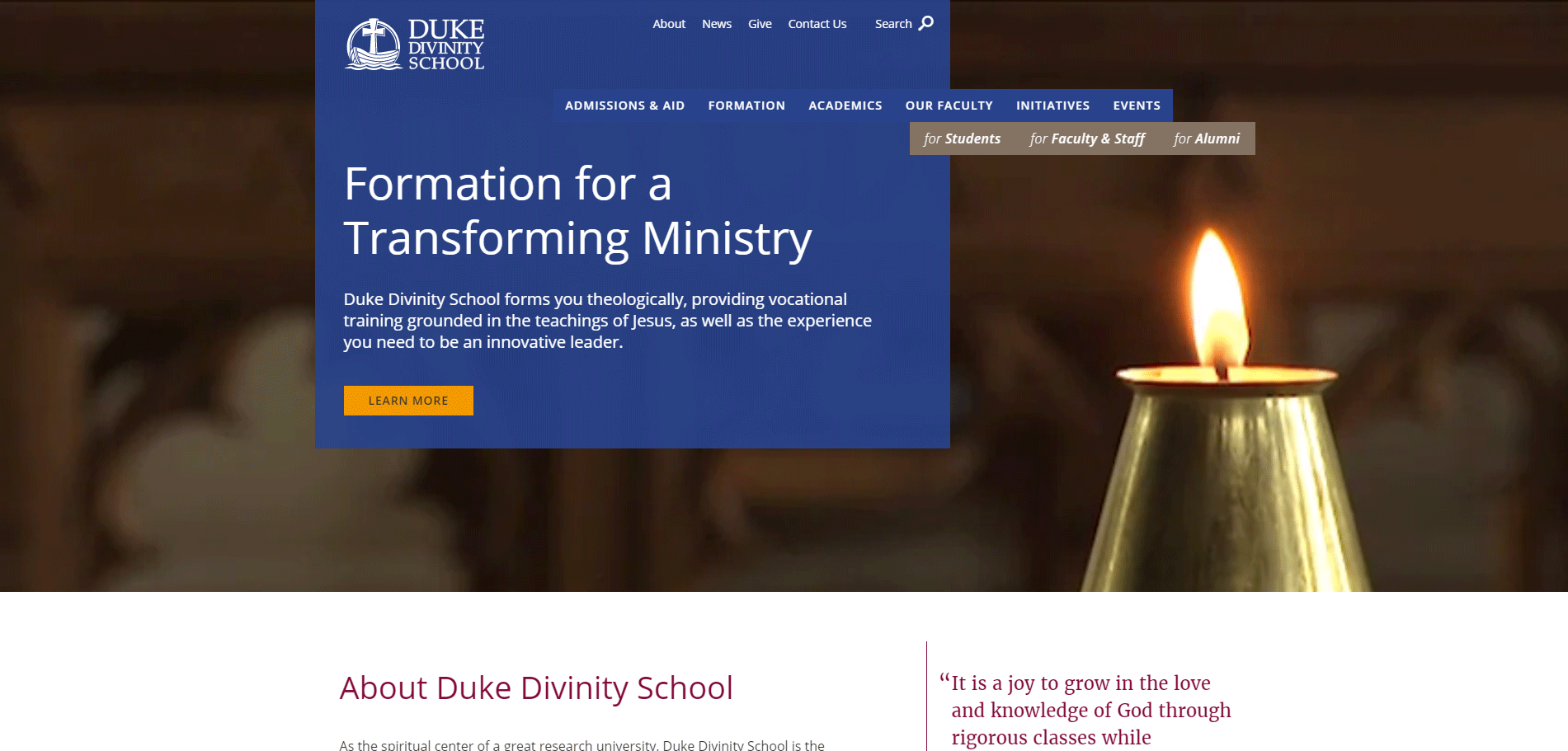 Duke Divinity School - Top 20 Theological Schools or Seminaries
