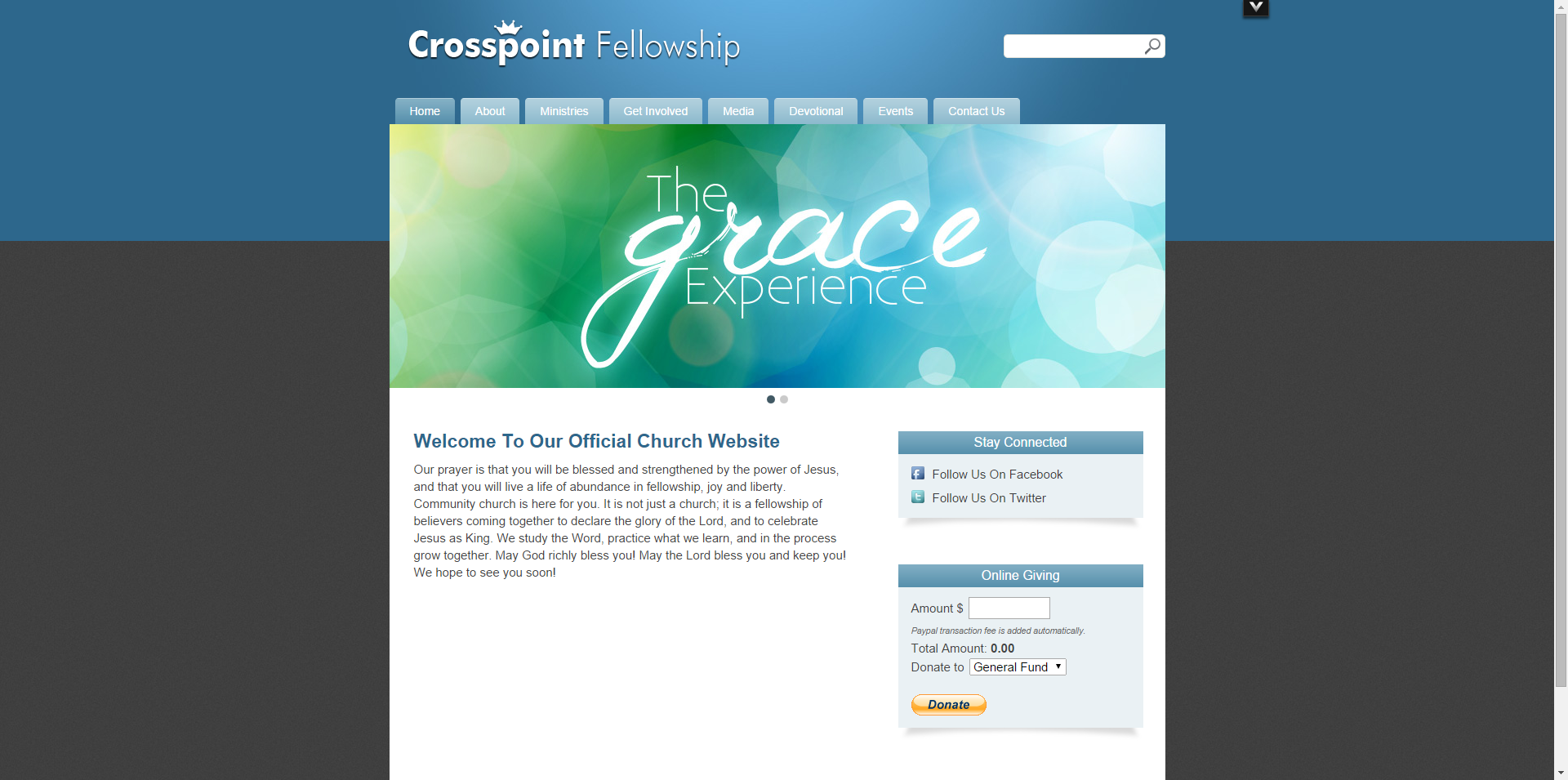 Crosspoint Fellowship Church Website Template