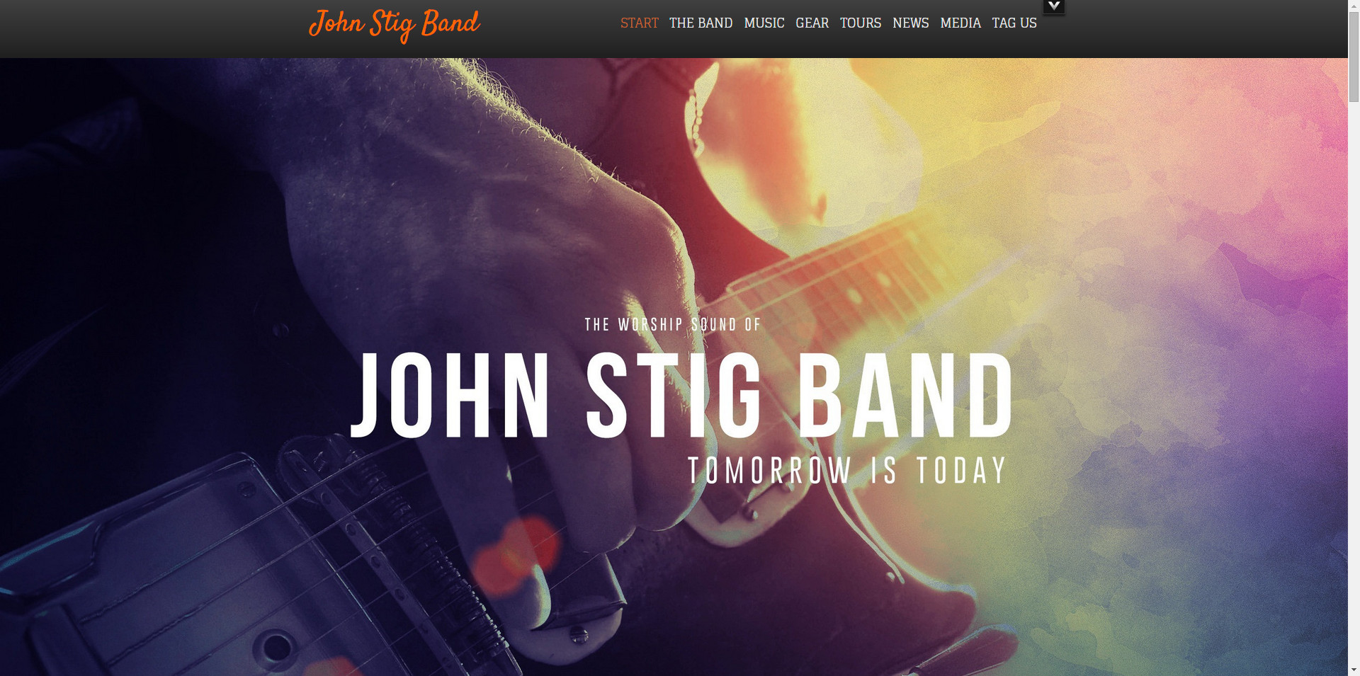 Worship Band Musician Website Template