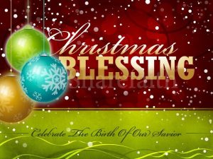 Christmas Blessing PowerPoint Graphic