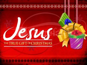 Jesus the True Gift of Christmas PowerPoint Graphic