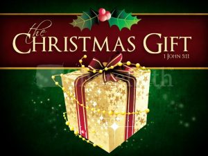 The Christmas Gift PowerPoint Graphic