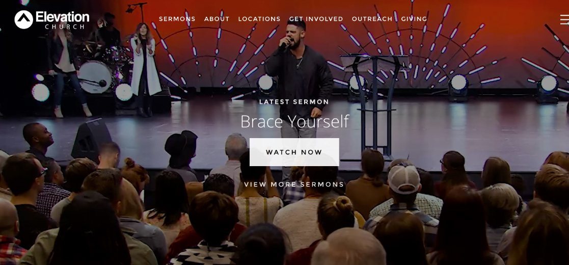 Elevation Church - Top Church Website