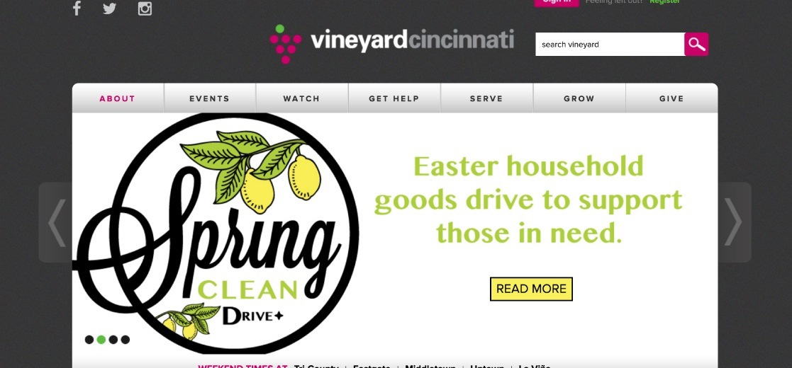 Vineyard Cincinnati Church Website