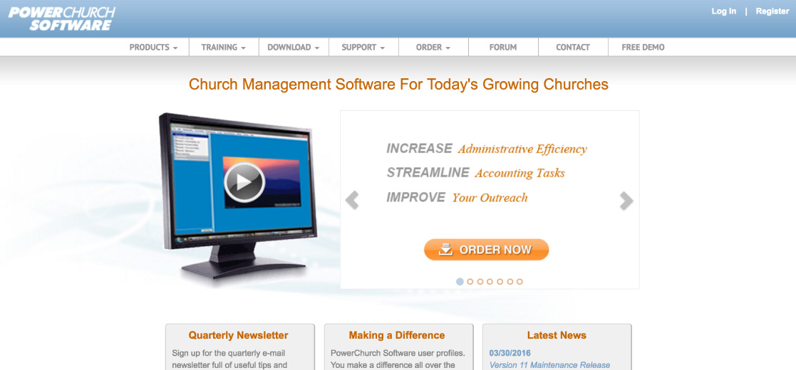 powerchurch - church accounting software