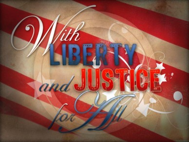 4th of July Church Media - Liberty and Justice PowerPoint Template