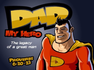 Christian Father's Day Media - Super Dad Powerpoint Template