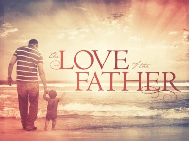 Christian Father's Day Media -The Love of the Father PowerPoint Template