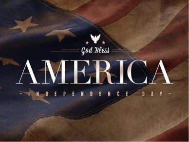 4th of July Church Graphics - God Bless America Religious PowerPoint