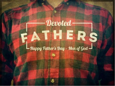 Christian Father's Day Media - Devoted Fathers PowerPoint Template 