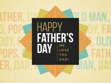Christian Father's Day Media - Happy Father's Day Love Church PowerPoint Template