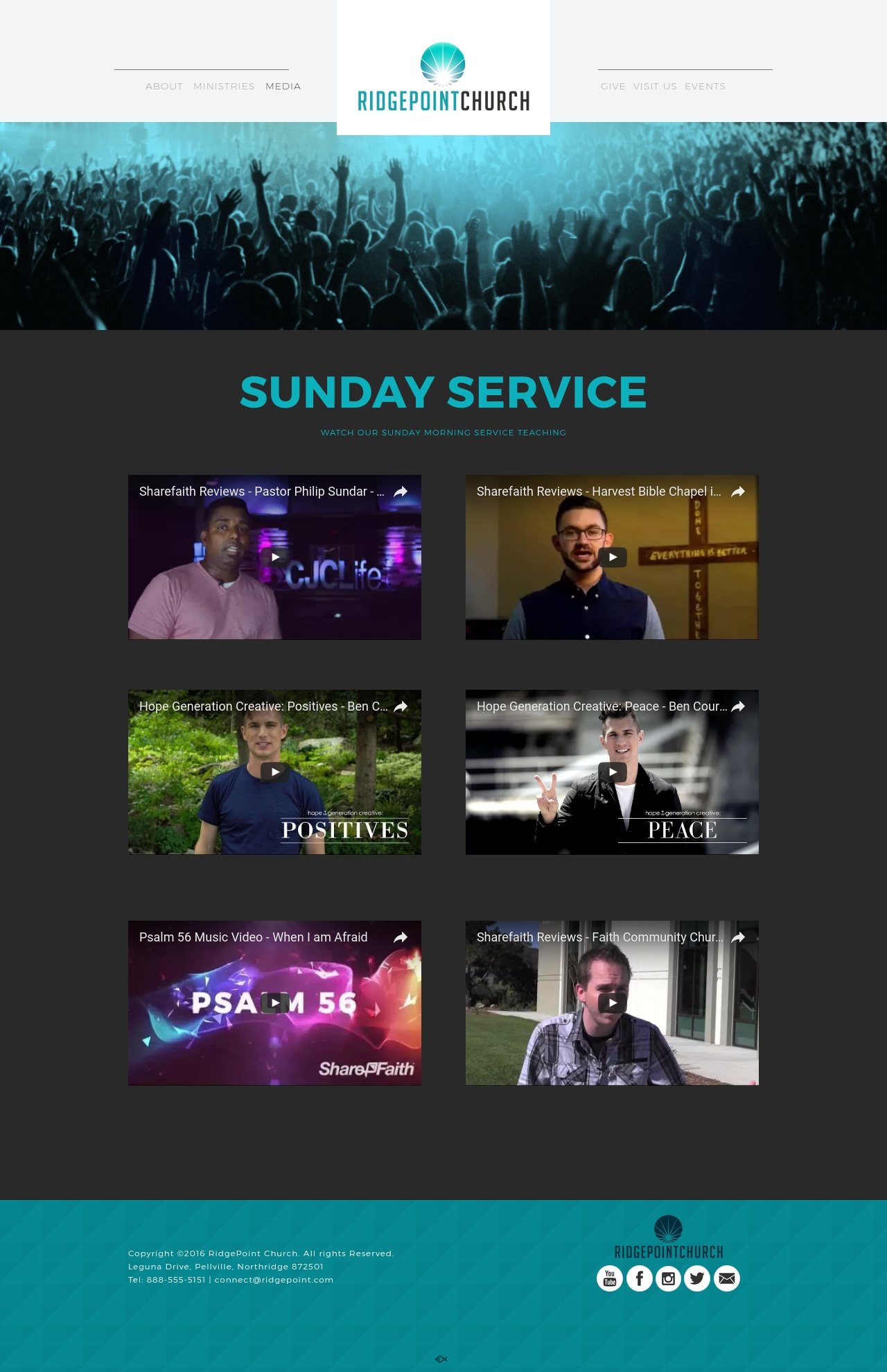 Church Website Template Video and Live Stream