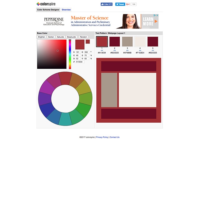 color palette generators - colorspire