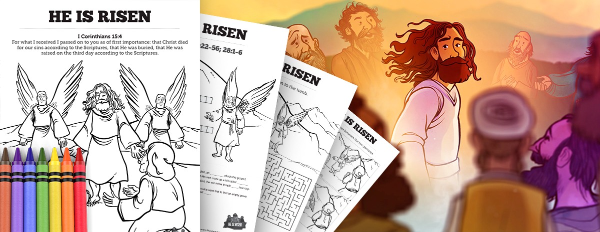 He Is Risen Easter Sunday School Lesson Activities