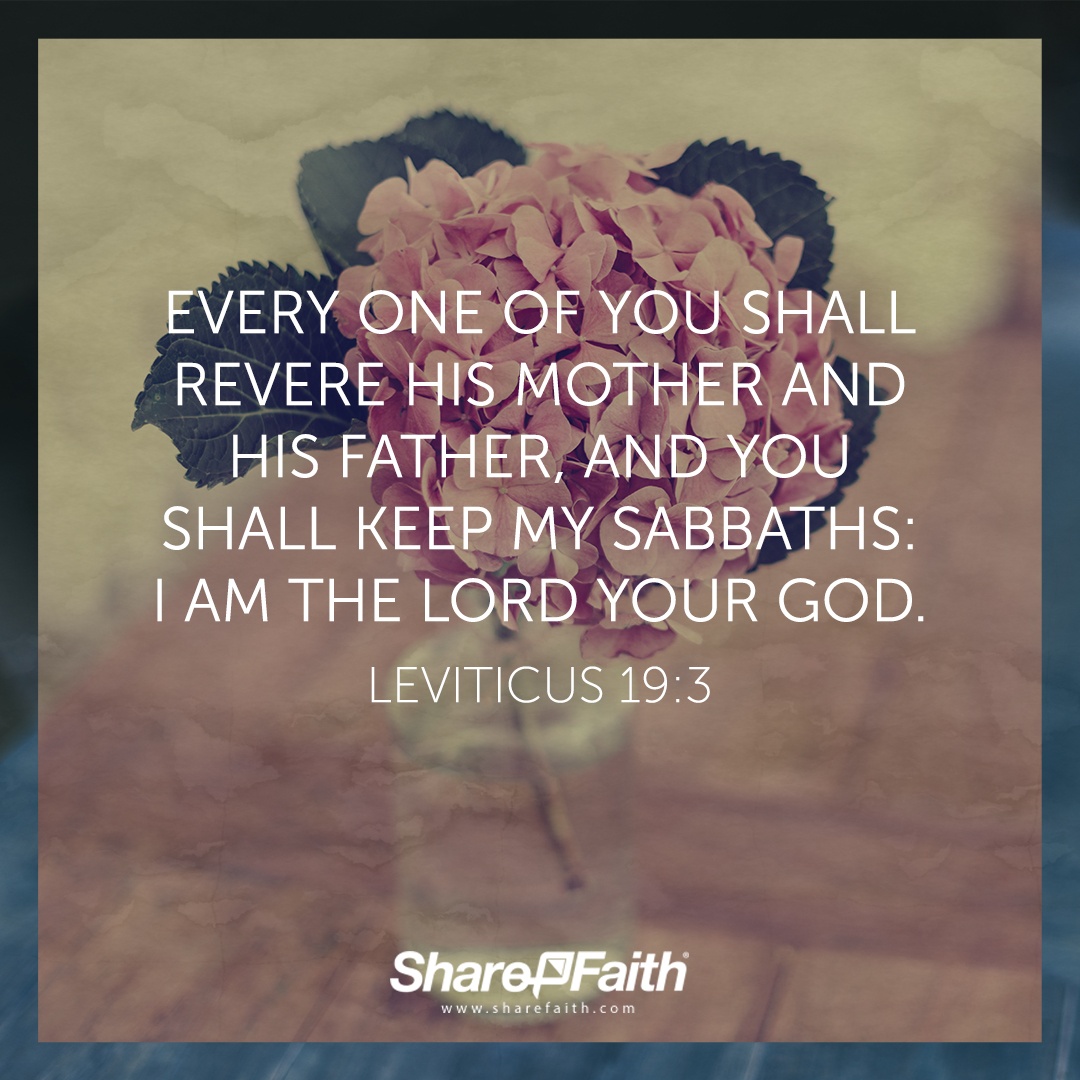 Leviticus 19:3 - Top 50 Bible Verses for Mother's Day - Sharefaith