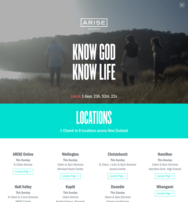 Arise Church Website