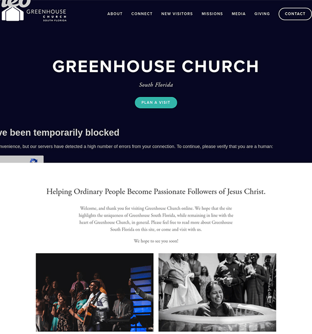 Greenhouse Church Website