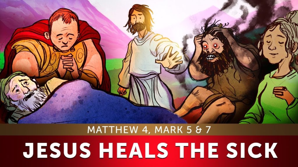 The Gospels Jesus Heals the Sick Kids Bible Lesson from the Top 100 Sunday School Lessons for Kids, Parents and Teachers.