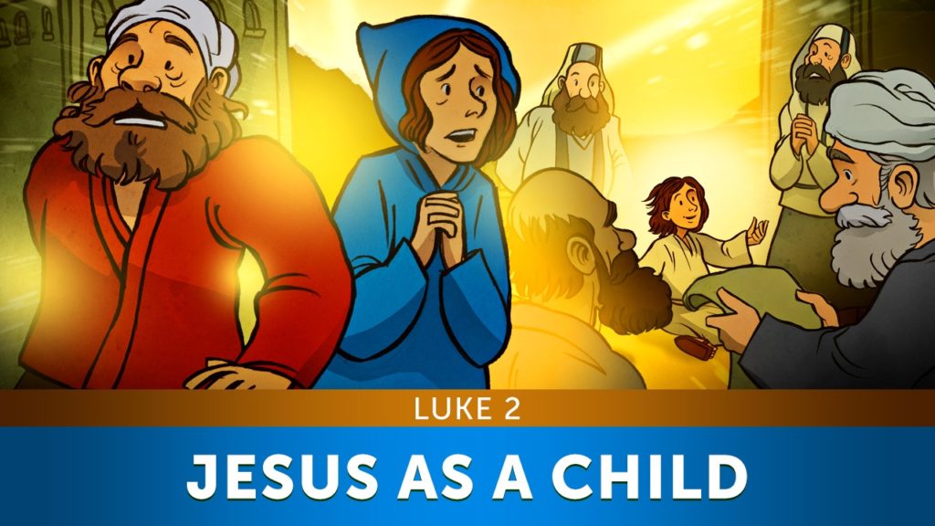 Luke 2 Jesus as a Child Kids Bible Lesson from the Top 100 Sunday School Lessons for Kids, Parents and Teachers.