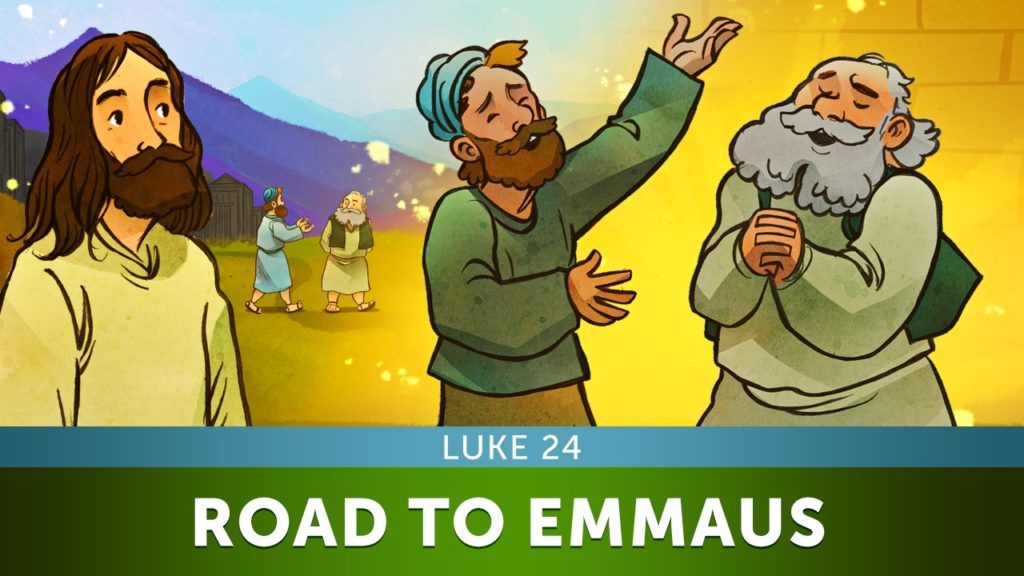 Luke 24 Road To Emmaus Kids Bible Lesson from the Top 100 Sunday School Lessons for Kids Parents and Teachers.