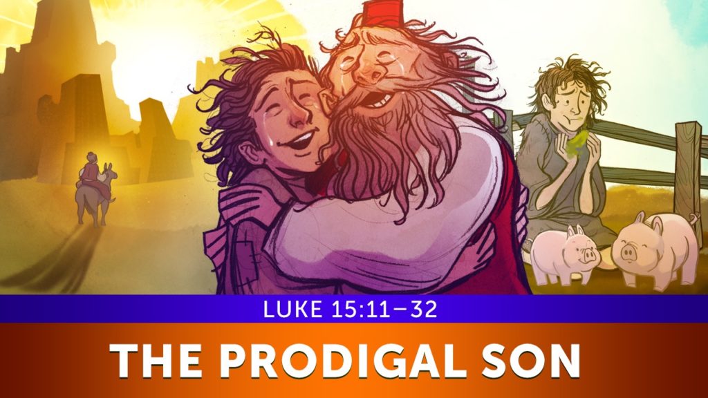 Luke 15 The Prodigal Son Kids Bible Lesson From the Top 100 Sunday School Lessons for Kids, Parents and Teachers.