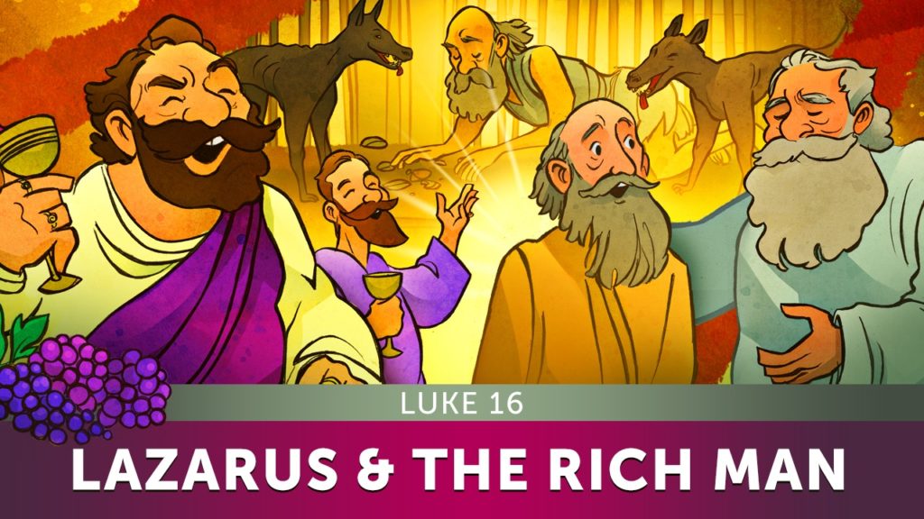 Luke 16 Lazarus and the Rich Man Kids Bible Lesson from the Top 100 Sunday School Lessons for Kids, Parents and Teachers.