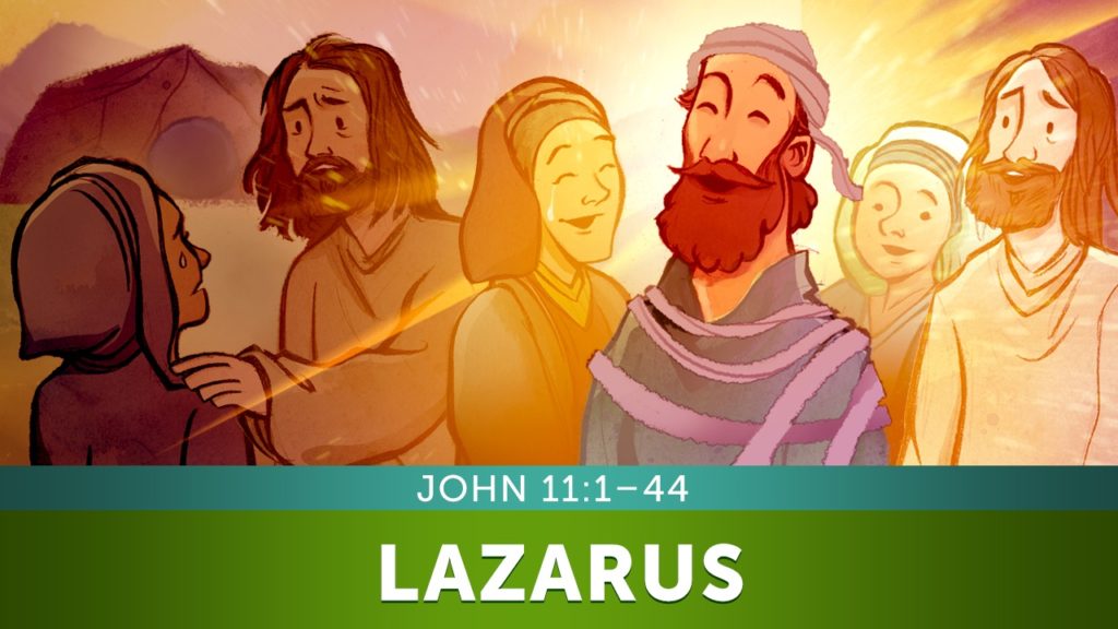 John 11 The Story of Lazarus Kids Bible Lesson from the Top 100 Sunday School Lessons for Kids, Parents and Teachers.